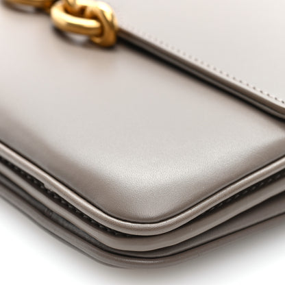 Saint Laurent Smooth Calfskin Le Maillon Satchel Greyish Brown 9 of 9