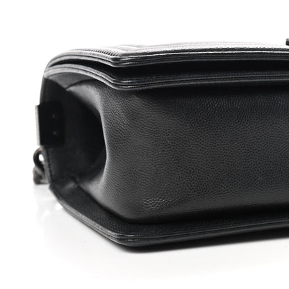 Chanel Caviar Quilted Medium Boy Flap So Black 8 of 9