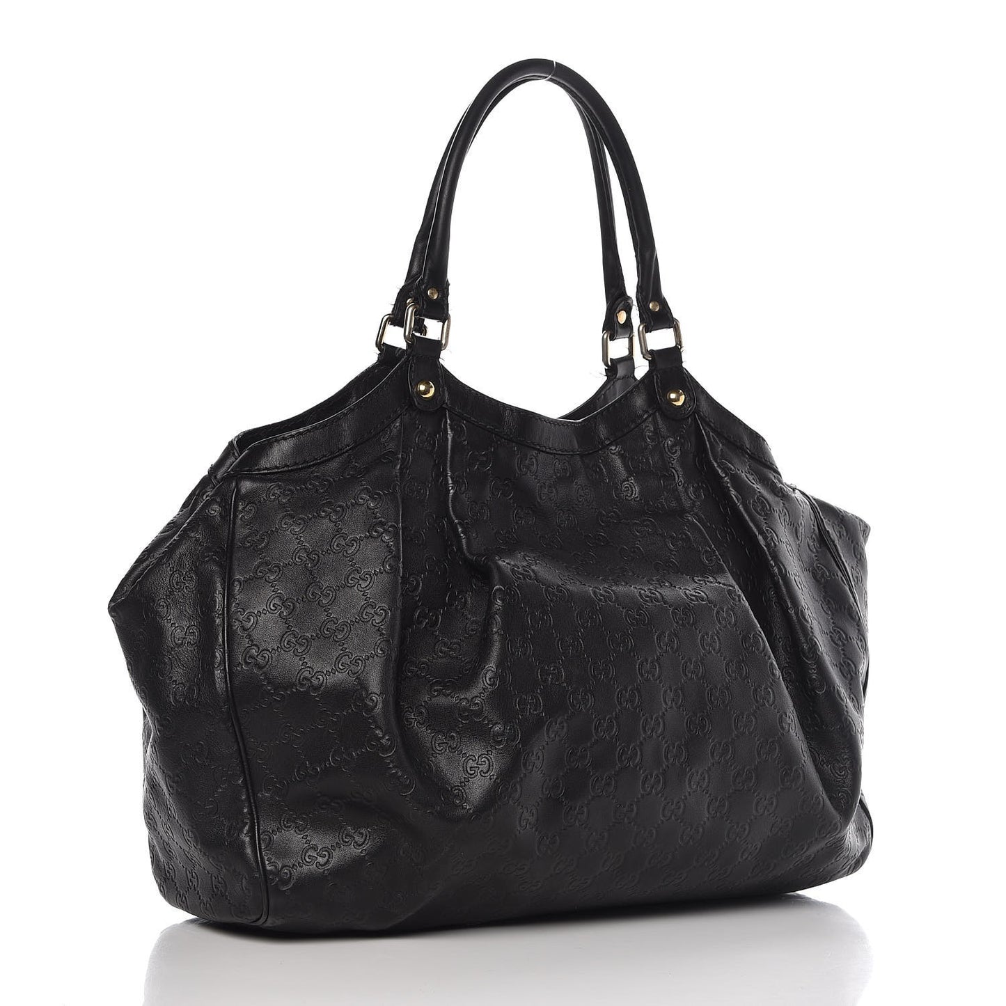 Guccissima Large Sukey Tote Black
