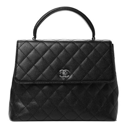 Chanel Caviar Quilted Jumbo Kelly Flap Black 1 of 4