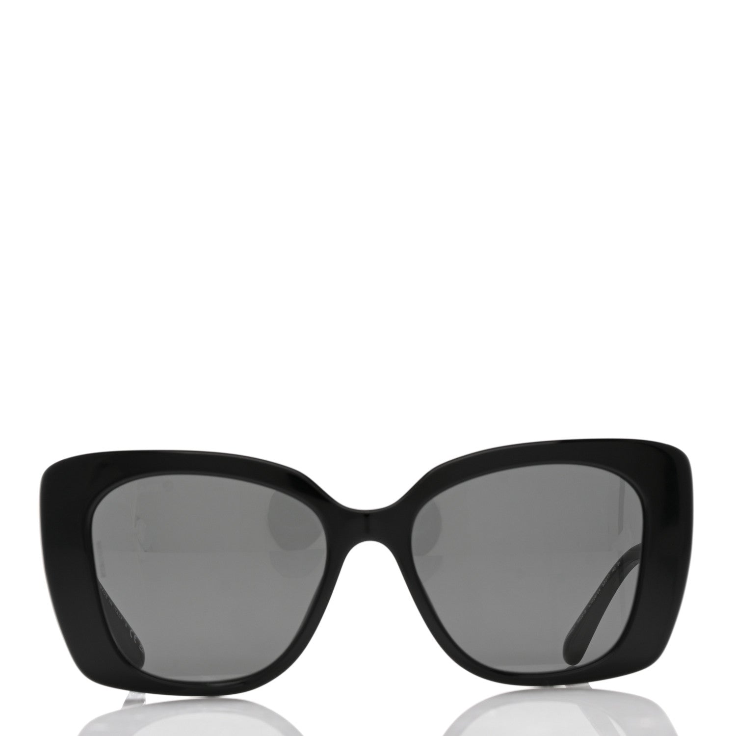 Chanel Acetate Strass Square Sunglasses 5422-B Black White 2 of 9