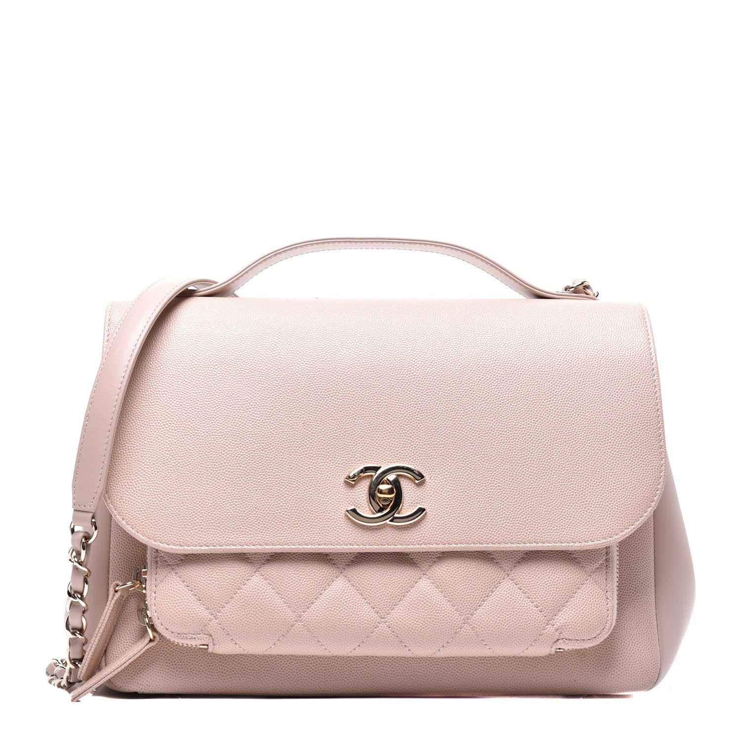 Chanel Caviar Quilted Large Business Affinity Flap Beige 1 of 12
