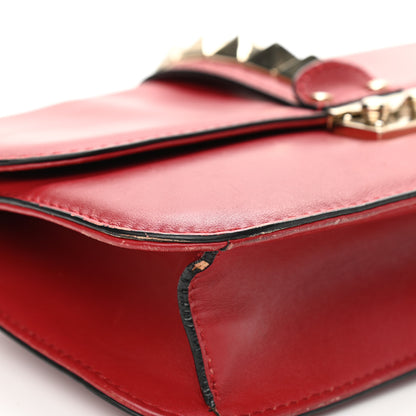 Valentino Garavani Vitello Medium Glam Lock Rockstud Flap Red 7 of 20