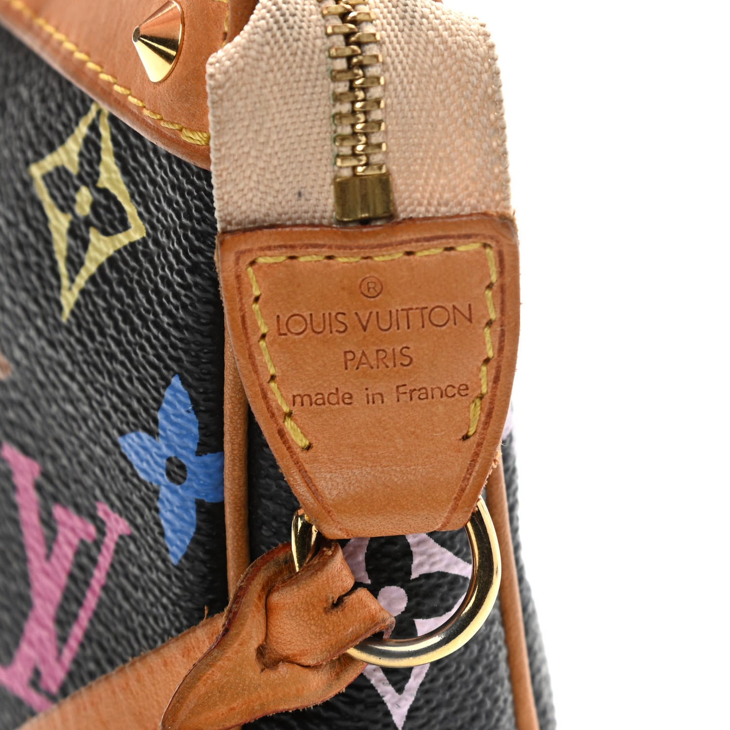 Monogram Multicolor Pochette Accessories Black