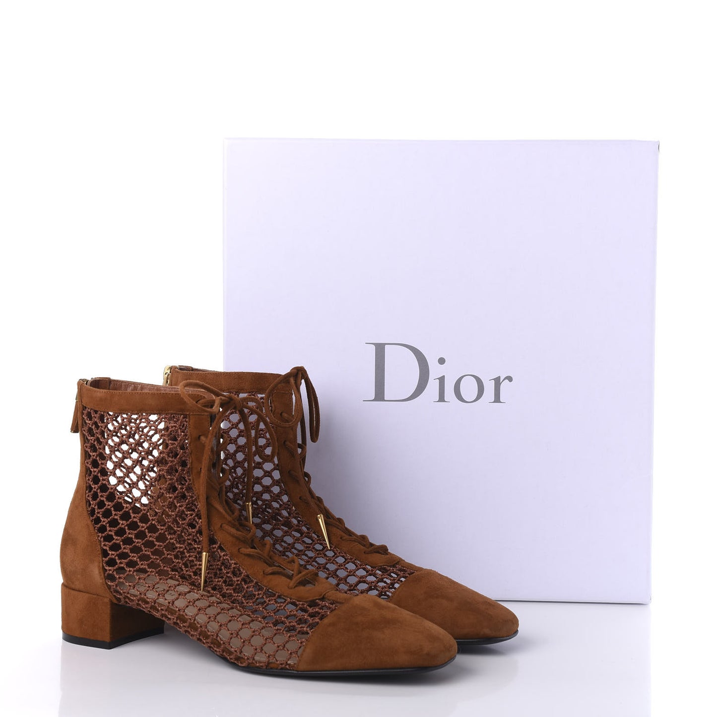 Suede Resille Naughtily-D 30mm Ankle Boots 41 Golden Brown