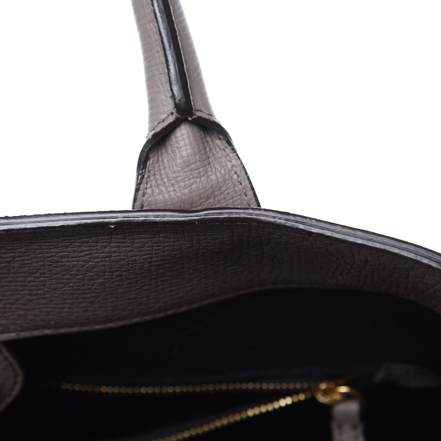 Grainy Calfskin House Check Large Banner Tote Grey