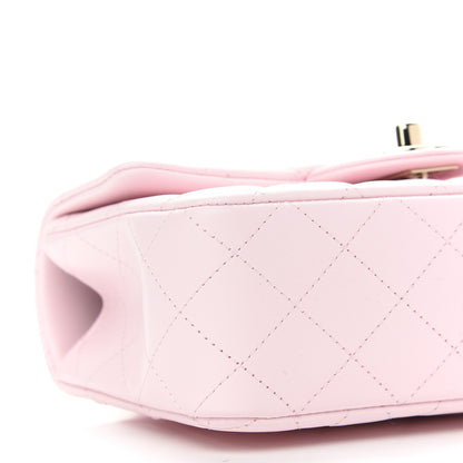 Chanel Lambskin Quilted Mini Top Handle Rectangular Flap Light Pink 8 of 9