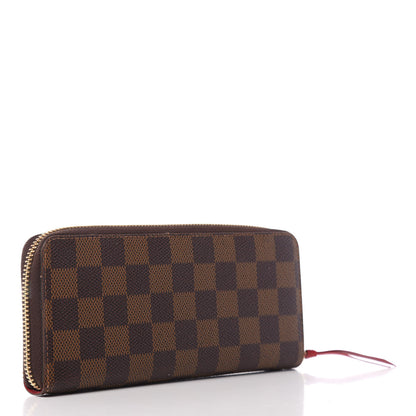 Louis Vuitton Damier Ebene Clemence Wallet Cherry 4 of 8