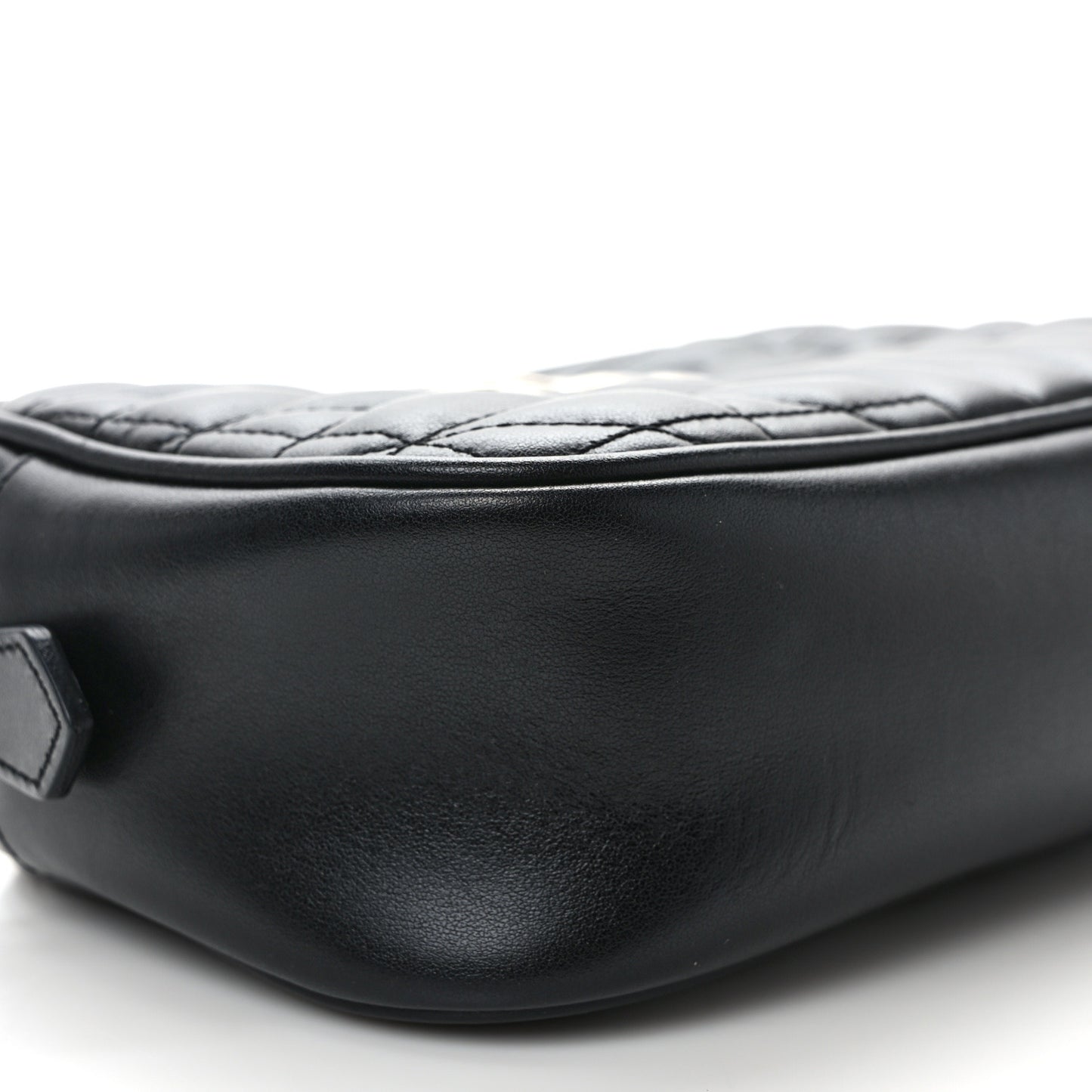 Calfskin Matelasse Aria Small GG Marmont Chain Shoulder Bag Black