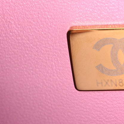 Chanel Caviar Quilted Medium Double Flap Light Pink 7 of 10