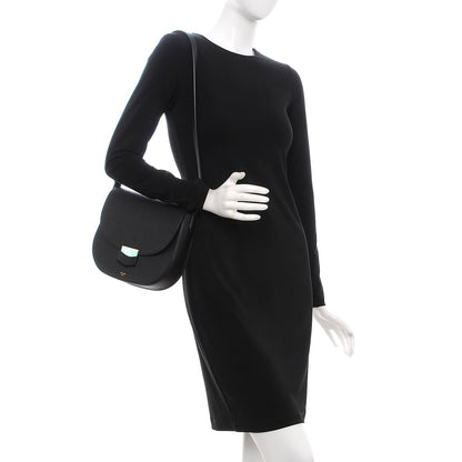 Celine Grained Calfskin Compact Trotteur Black 2 of 9