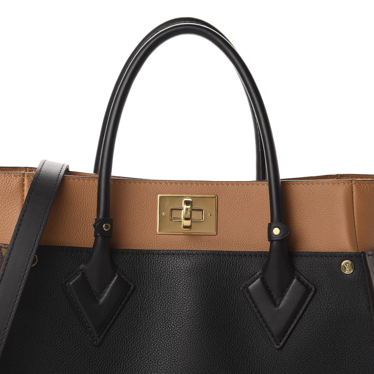 Louis Vuitton Calfskin Monogram On My Side Black 10 of 10
