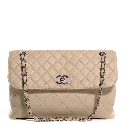 Chanel Calfskin Quilted In the Business Flap Bag Light Beige 1 of 8