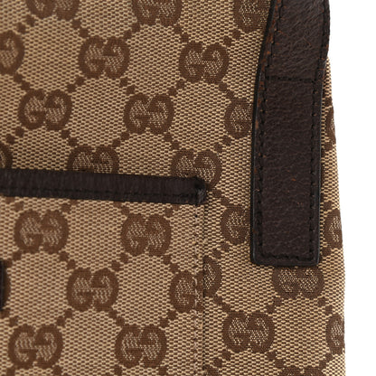 Gucci Monogram Flat Messenger Bag Dark Brown 10 of 12