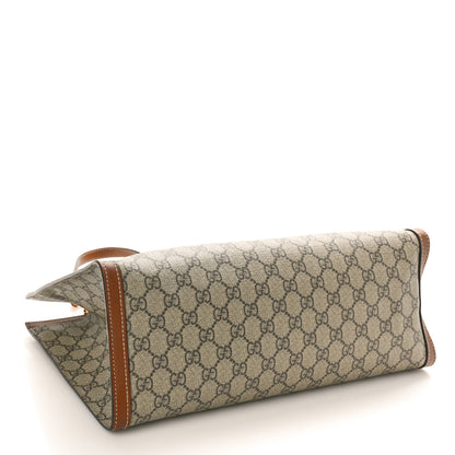 Gucci GG Supreme Monogram Medium Padlock Tote Beige Cuir 4 of 13