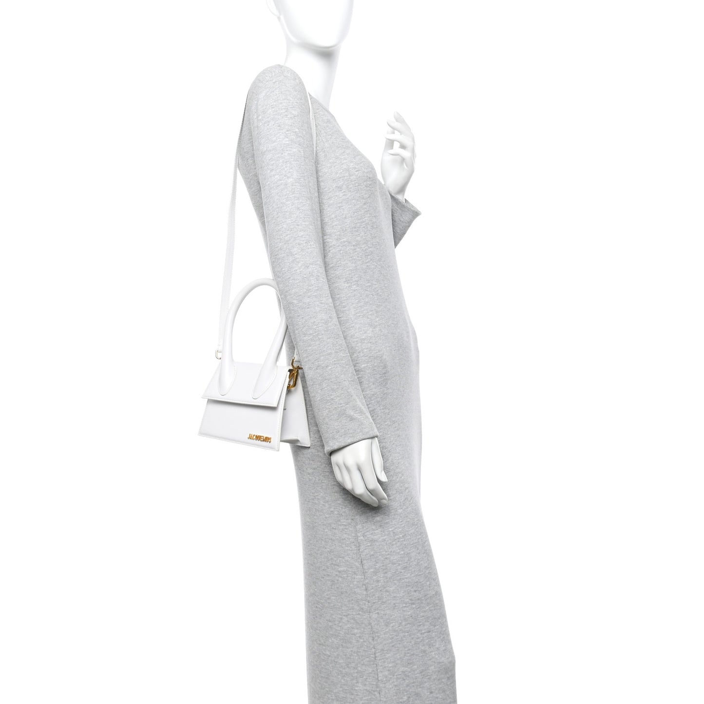 Smooth Calfskin Le Chiquito Moyen White
