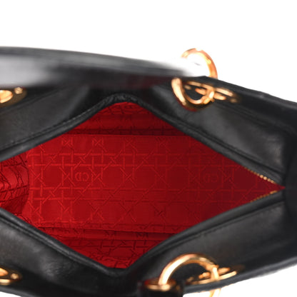 Christian Dior Lambskin Cannage Medium Lady Dior Black 5 of 11