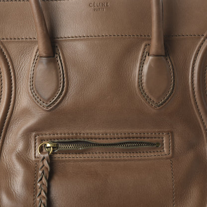Celine Supple Calfskin Medium Phantom Luggage Taupe 9 of 9
