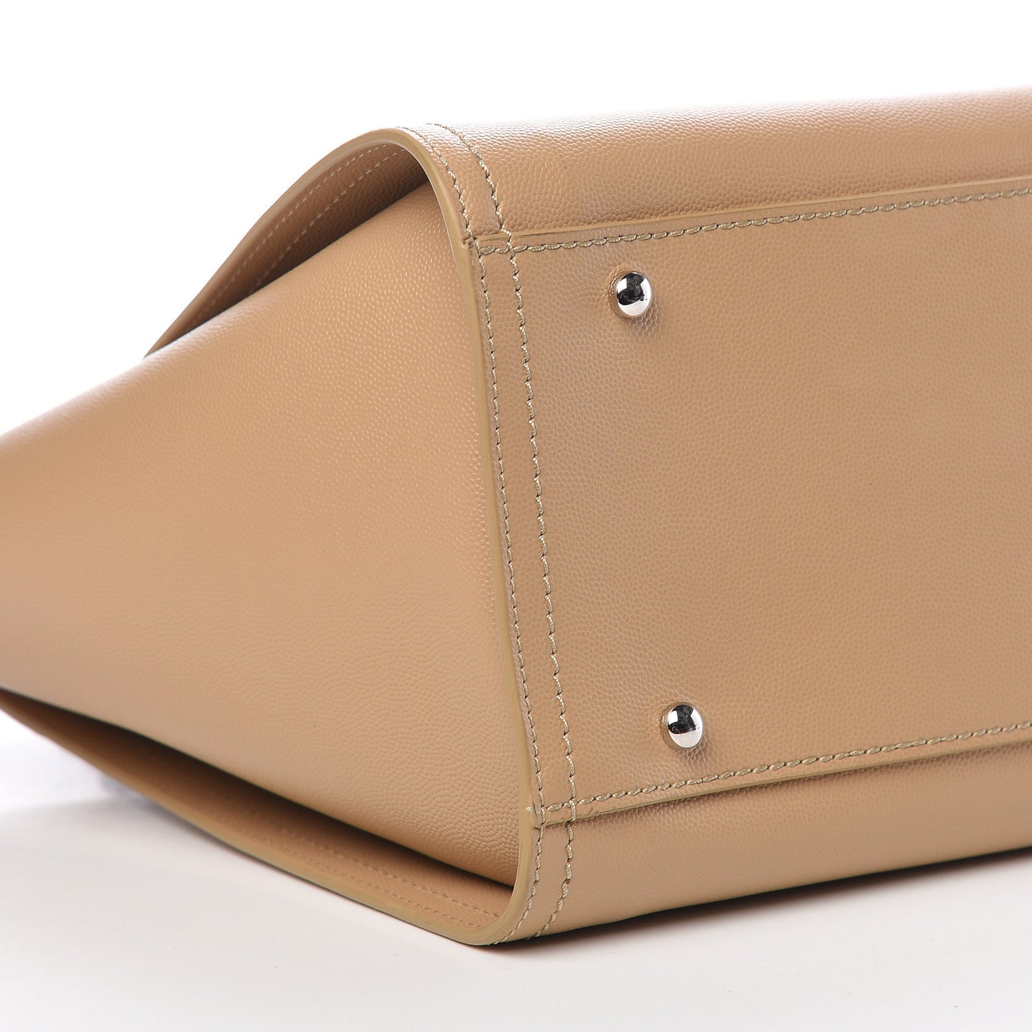 Caviar Small Studded Deauville Tote Beige