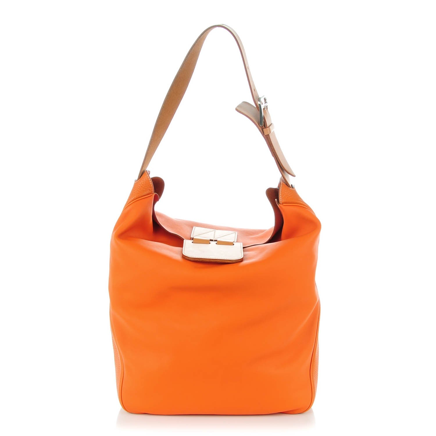 Hermes Swift Taurillon Clemence Vache Hunter Virevolte 29 Orange 1 of 7