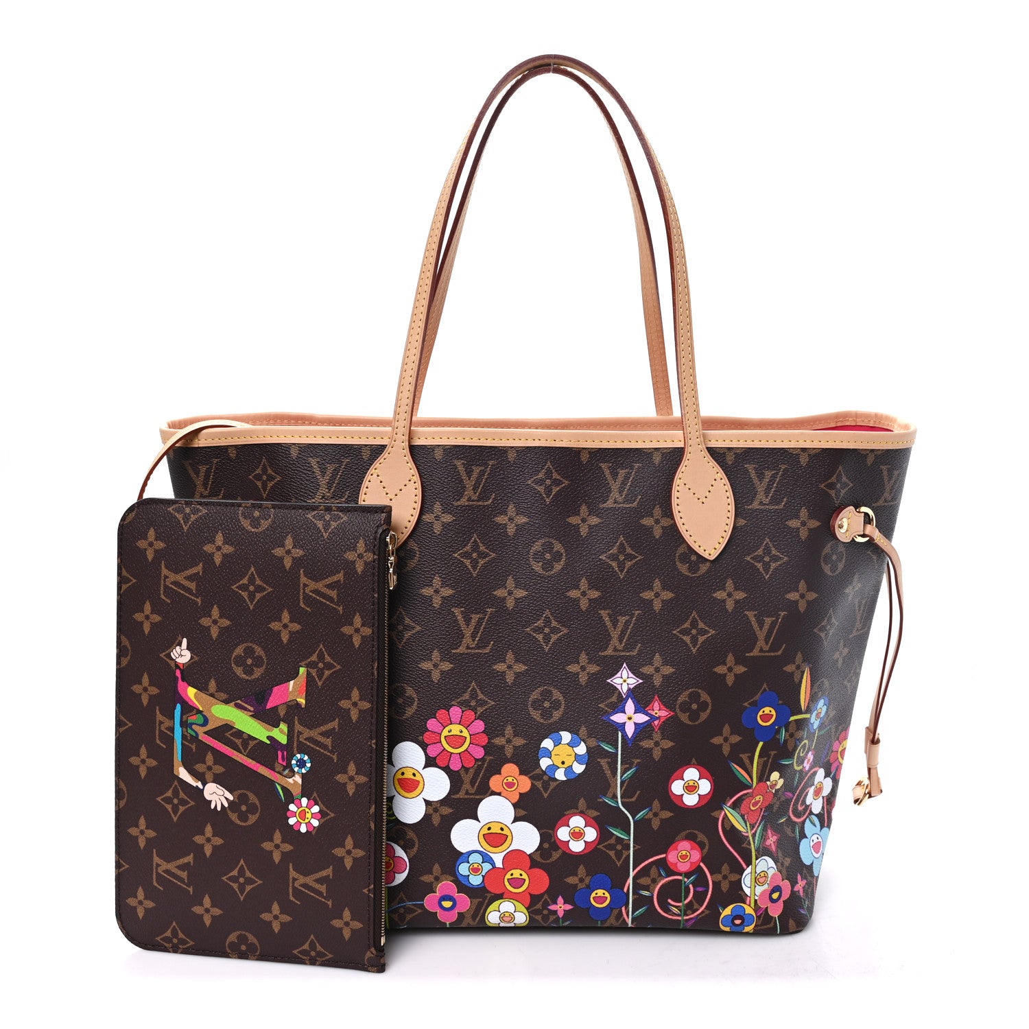Louis Vuitton LV X TM Monogram Flowers Neverfull MM 3 of 10