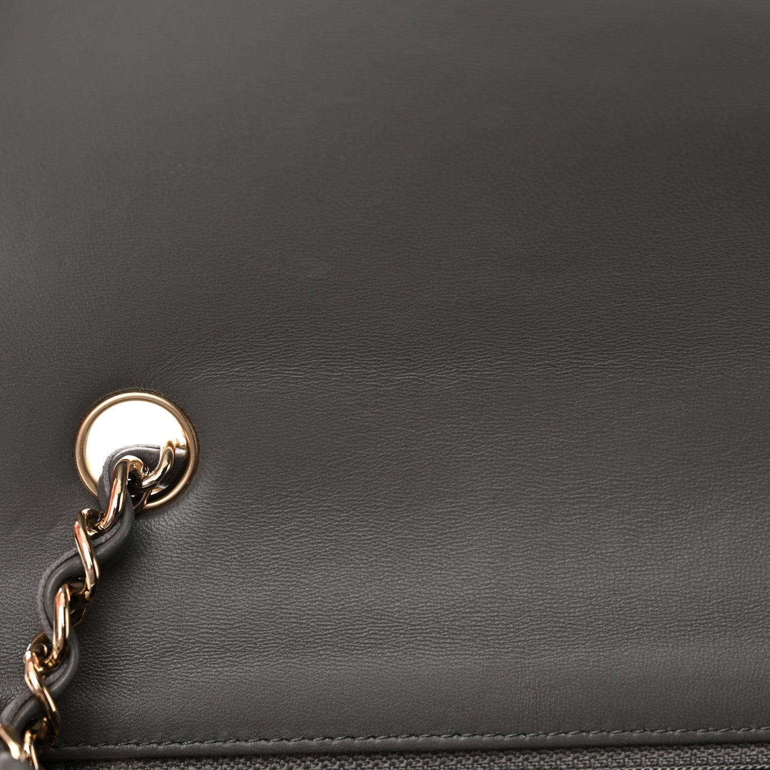 Chanel Lambskin Quilted Mini Rectangular Flap Dark Grey 11 of 11