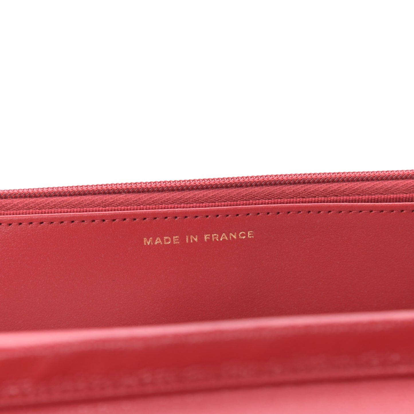 Caviar Quilted Wallet On Chain WOC Red