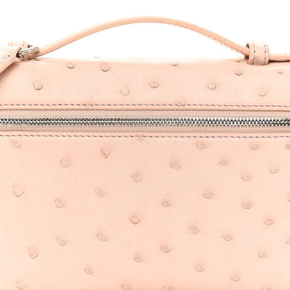 Loro Piana Ostrich L19 Extra Pocket Pouch Plum Flower 7 of 10