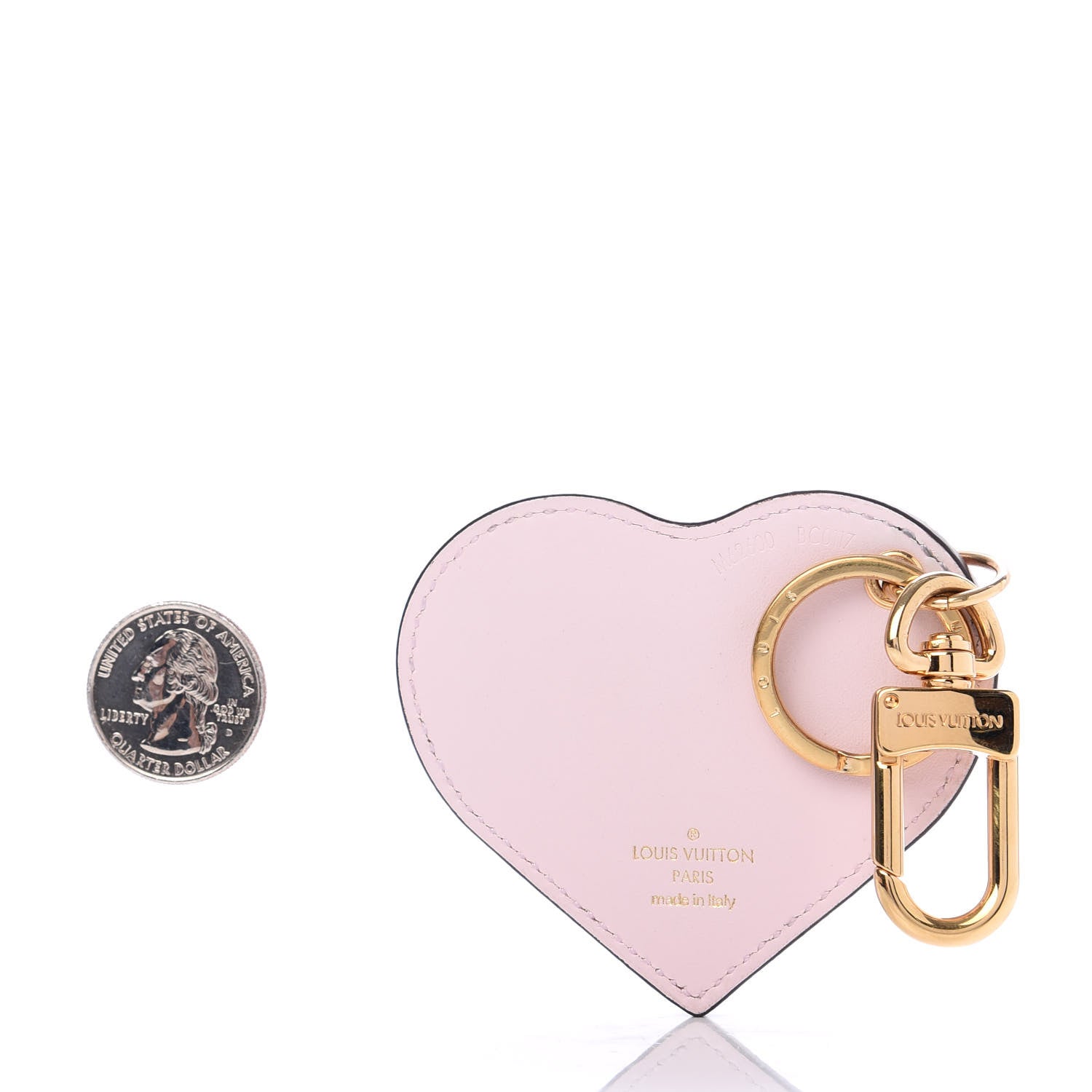 Louis Vuitton Vernis Degrade Heart Bag Charm Pink 2 of 4