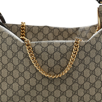 Gucci GG Supreme Monogram Large Linea A Hobo Light Brown 8 of 10