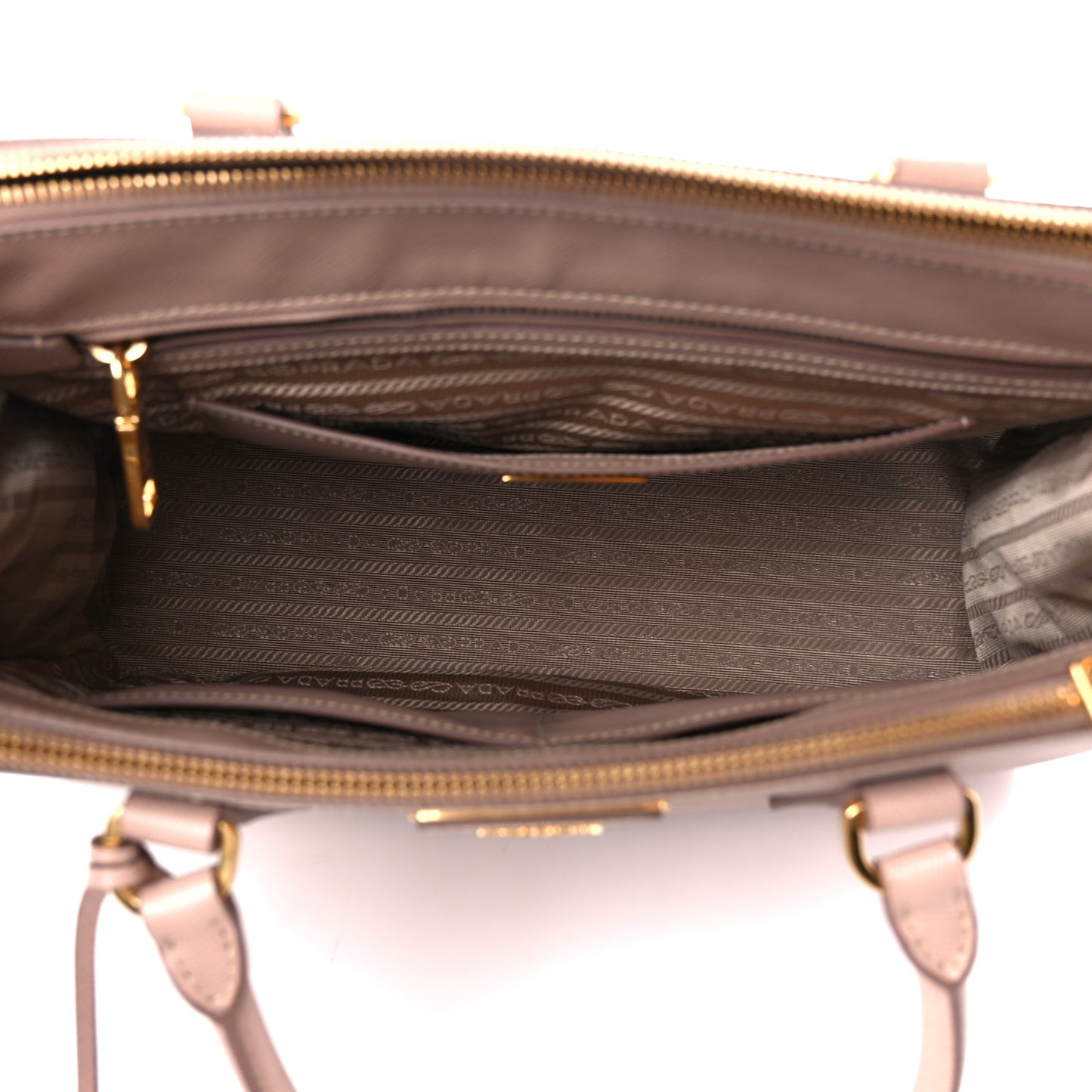 Saffiano Medium Galleria Double Zip Tote Cammeo