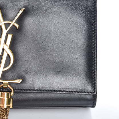 Saint Laurent Calfskin Small Classic Monogram Kate Tassel Satchel Black 15 of 15