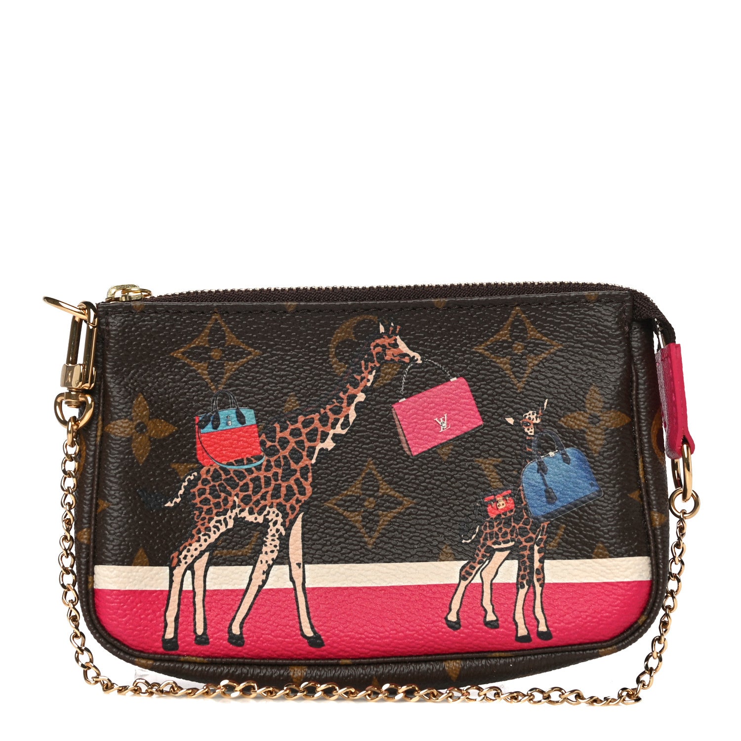 Louis Vuitton Monogram 2017 Christmas Animation Mini Pochette Accessories 1 of 11