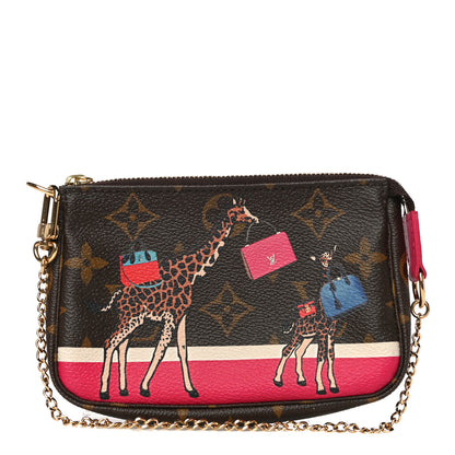 Louis Vuitton Monogram 2017 Christmas Animation Mini Pochette Accessories 1 of 11