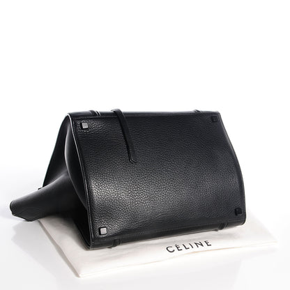 Celine Calfskin Medium Phantom Luggage Black 4 of 8