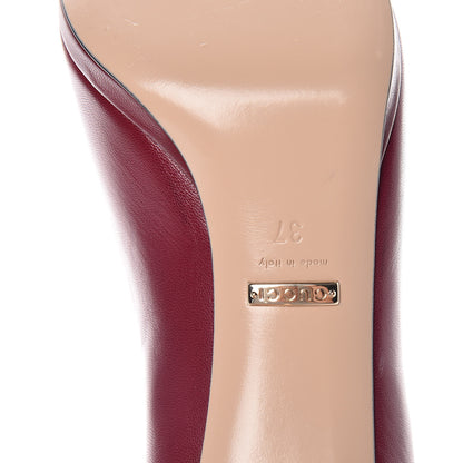Gucci Malaga Kid Horsebit Peep Toe Pumps 37 Raspberry Sorbet 7 of 9