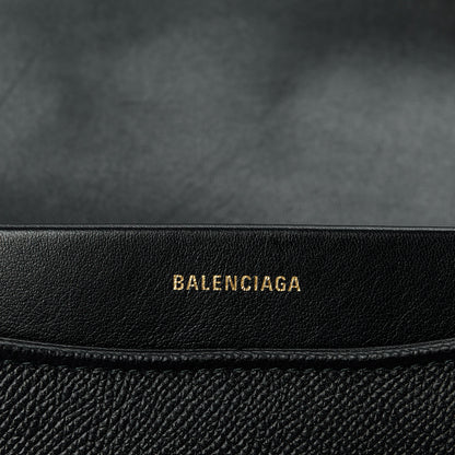 Balenciaga Grained Calfskin BB Round Shoulder Bag Black 7 of 12