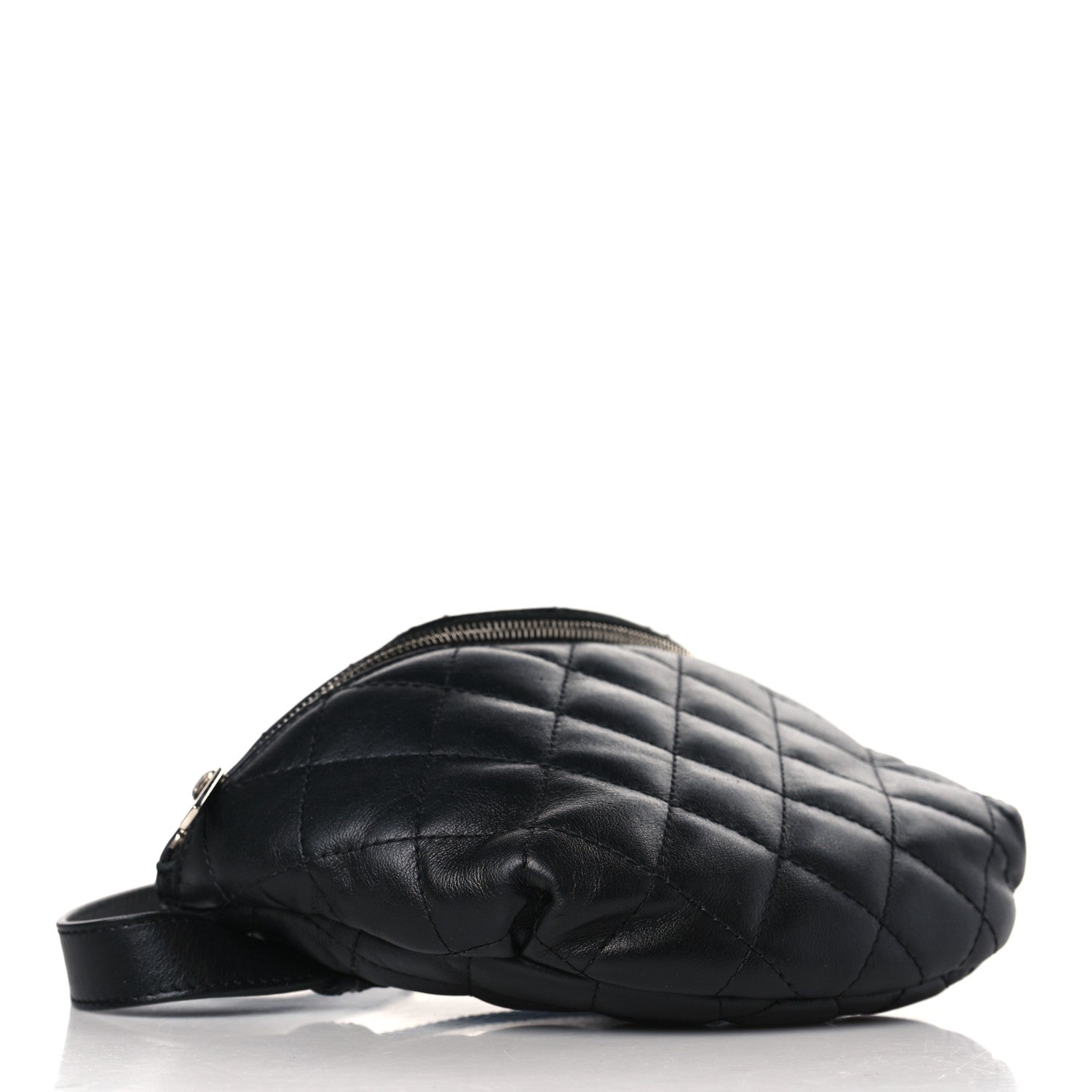 Chanel Calfskin Quilted Waist Belt Bag Black 4 of 10