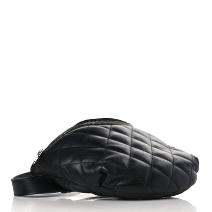 Chanel Calfskin Quilted Waist Belt Bag Black 4 of 10