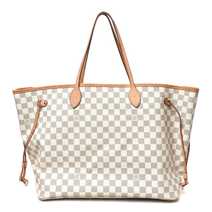 Louis Vuitton Damier Azur Neo Neverfull GM Rose Ballerine 1 of 11