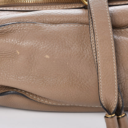 Chloe Calfskin Medium Marcie Round Zip Crossbody Bag Nut 8 of 9