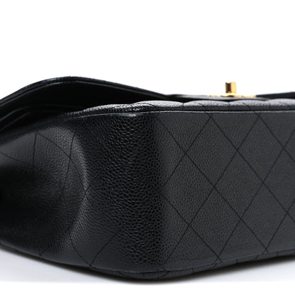 Chanel Caviar Quilted Jumbo Double Flap Black 9 of 12