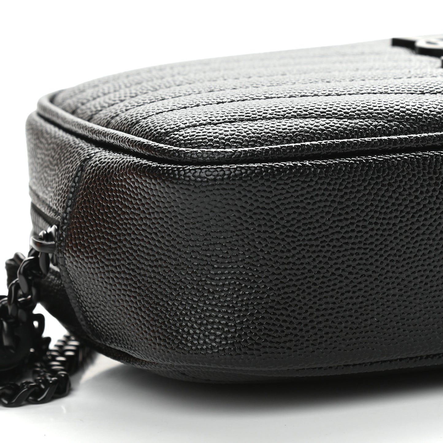 Grain De Poudre Matelasse Monogram Mini Lou Camera Bag Black