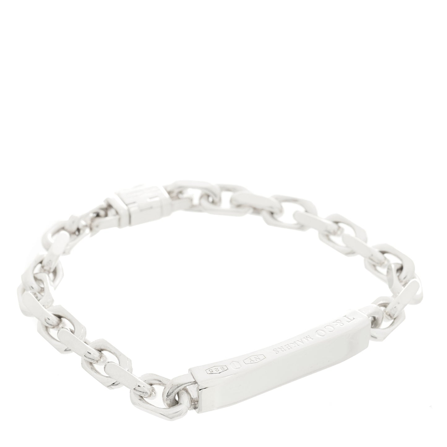 Sterling Silver 1837 Makers ID Chain Bracelet