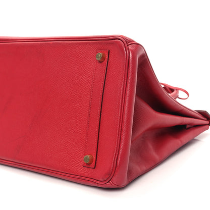 Hermes Courchevel Birkin 35 Rouge Casaque 10 of 14