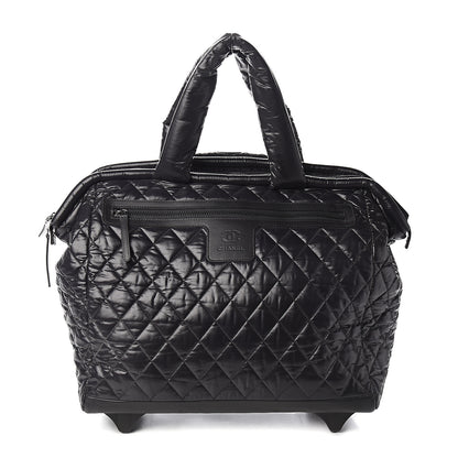 Chanel Nylon Quilted Coco Cocoon Trolley Black 1 of 9