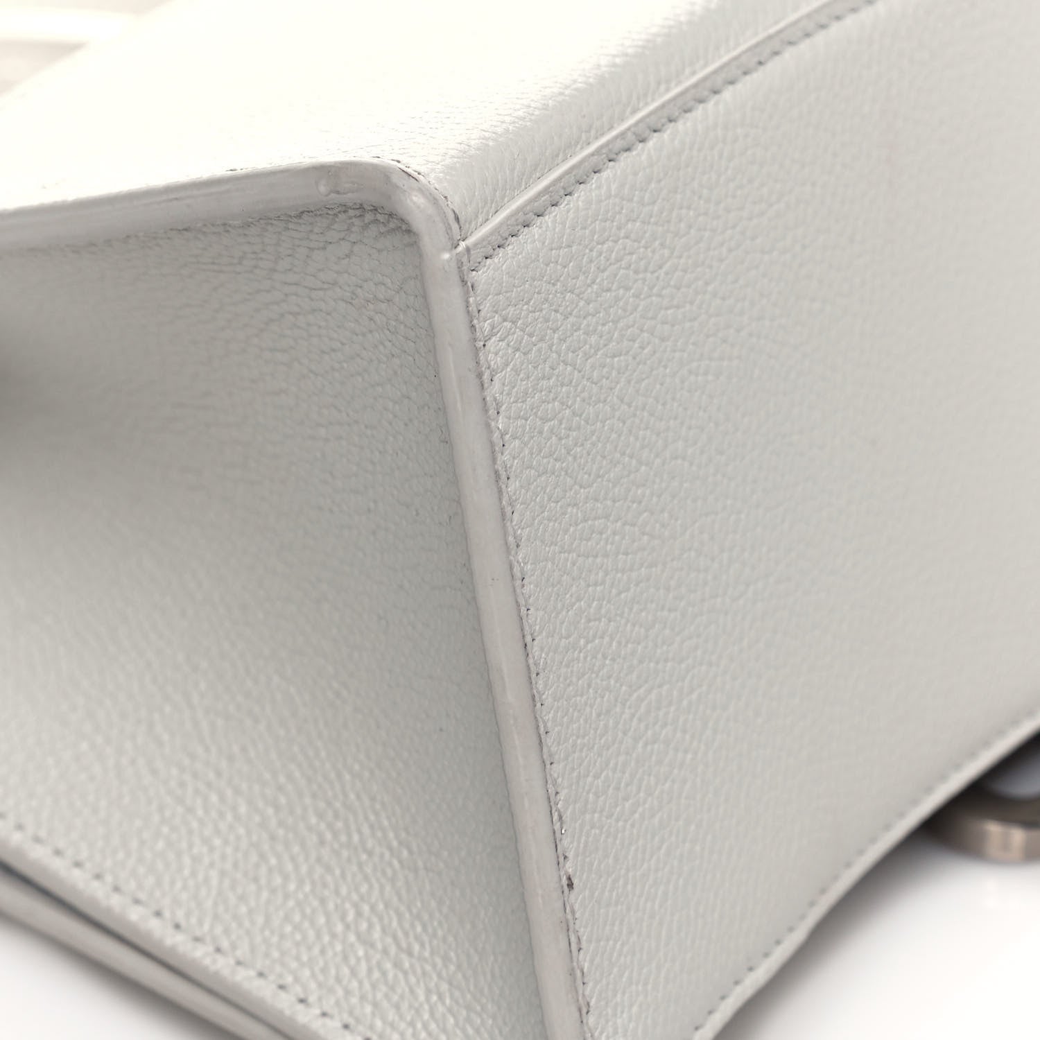 Balenciaga Grained Calfskin Small Hourglass Top Handle Bag White 9 of 13