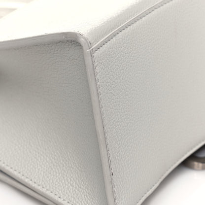 Balenciaga Grained Calfskin Small Hourglass Top Handle Bag White 9 of 13