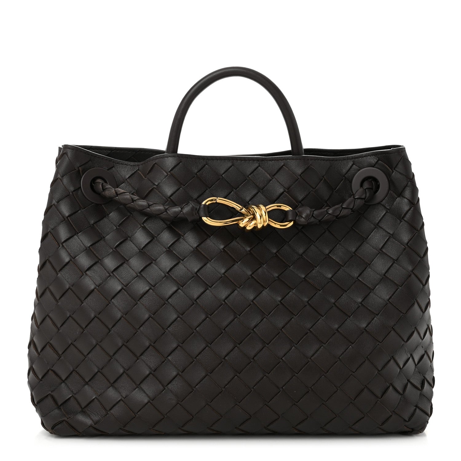 Bottega Veneta Nappa Intrecciato Medium Andiamo Shoulder Bag Fondant 1 of 9