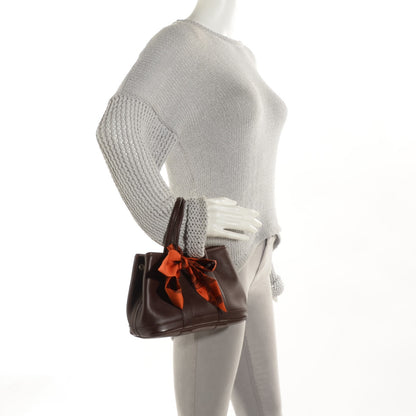 Hermes Swift Leather Bolduc Twilly Garden Party TTPM Tote Chocolate 2 of 9
